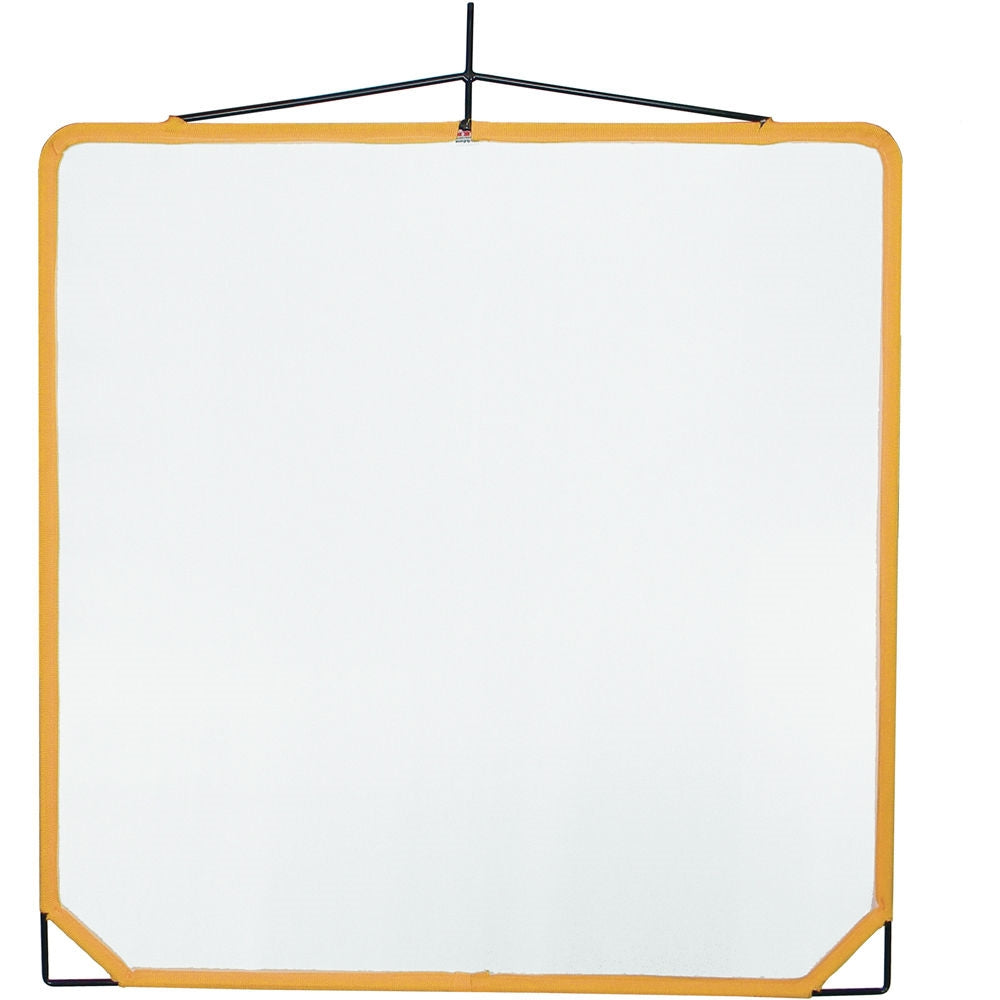 Matthews Solid Frame Scrim White Artificial Silk | 48 x 48"