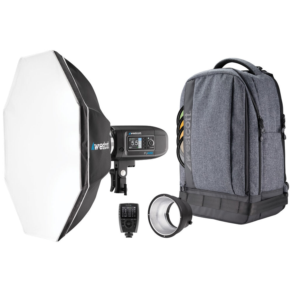 Westcott FJ400 Strobe 1-Light Backpack Kit with FJ-X3 S Wireless Trigger for Sony Cameras