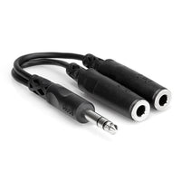 Hosa Technology Stereo 1/4" Male to Two Stereo 1/4" Female Y-Cable | 6"