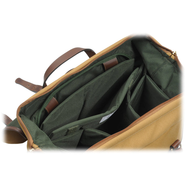 Billingham 307L Camera and Laptop Bag | Khaki with Chocolate Leather Trim