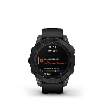 Garmin Fenix 7 Solar Edition GPS Watch | Slate Gray with Black Band