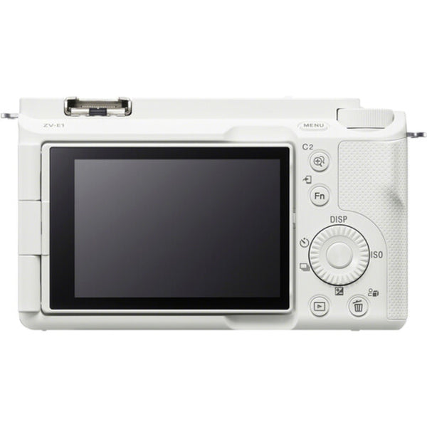 Sony ZV-E1 Mirrorless Camera Body (White) Bundle with 64GB Memory Card + Photo Starter Kit (11 Pieces) + Camera Case + Cleaning Cloth (6 Items)
