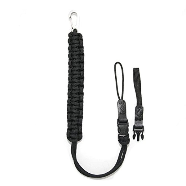 DSPTCH Camera Wrist Strap | Black with Stainless Steel Clip