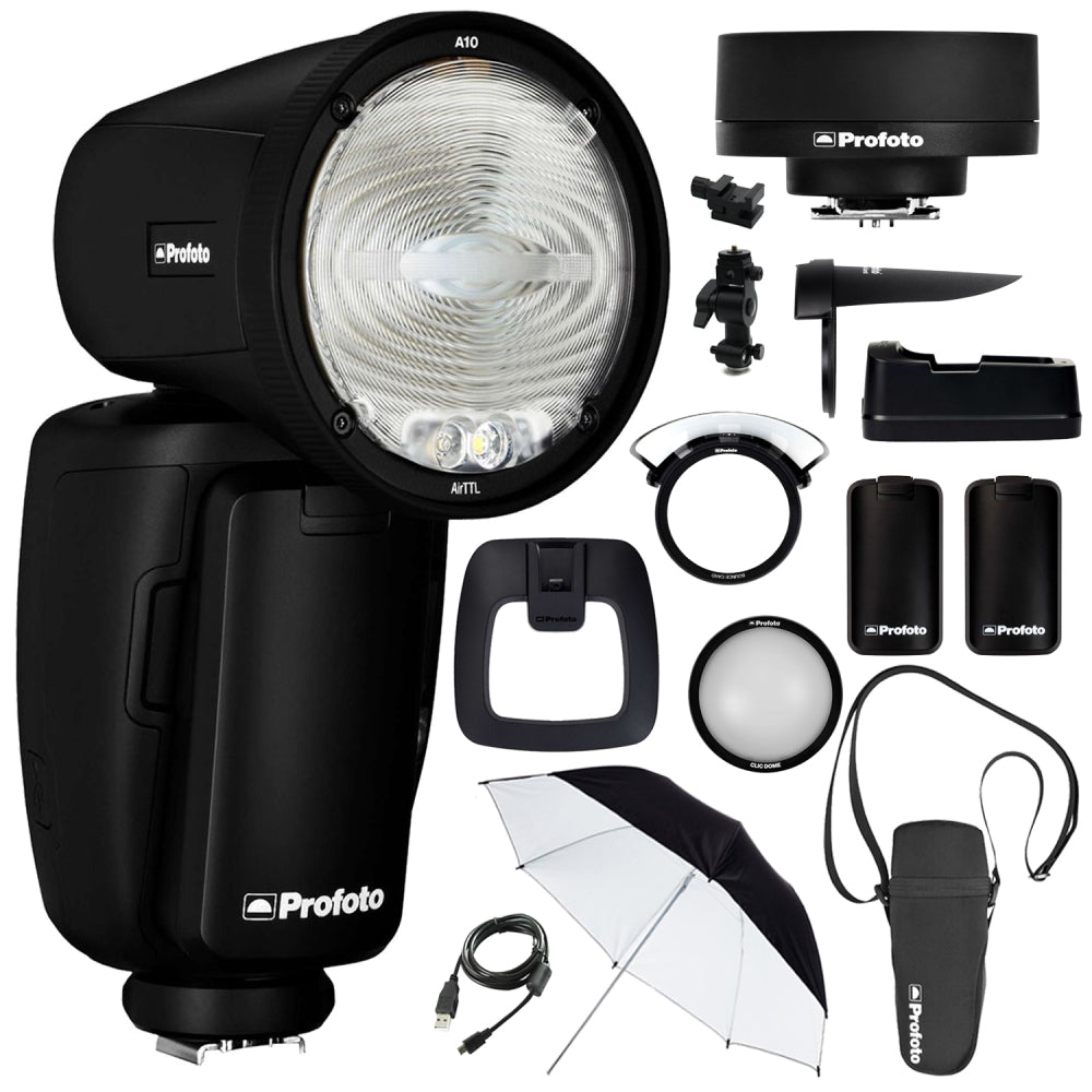 Profoto A10 AirTTL-C Studio Light for Canon + Battery for A1X + ...