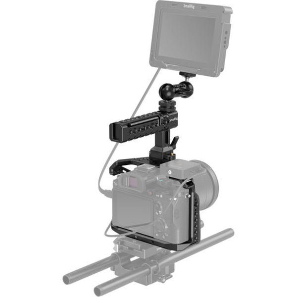 SmallRig Camera Cage Kit with Top Handle & Articulating Arm for Sony a7 III and a7R III