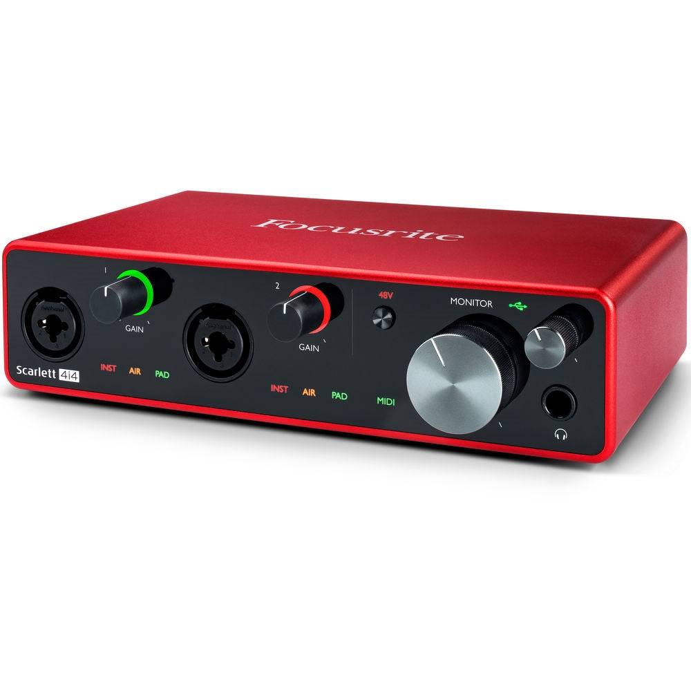 Focusrite Scarlett 4i4 4x4 USB Audio/MIDI Interface | 3rd Generation