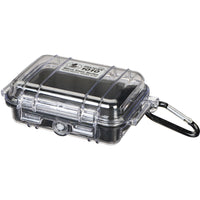 Pelican 1010 Micro Case | Clear Black with Colored Lining
