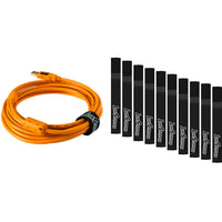 Tether Tools Starter Tethering Kit with USB 3.0 Type-C to Type-C Cable | 15', Orange