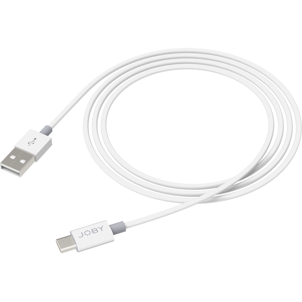 JOBY Charge & Sync USB Type-A to USB Type-C Cable | 3.9', White