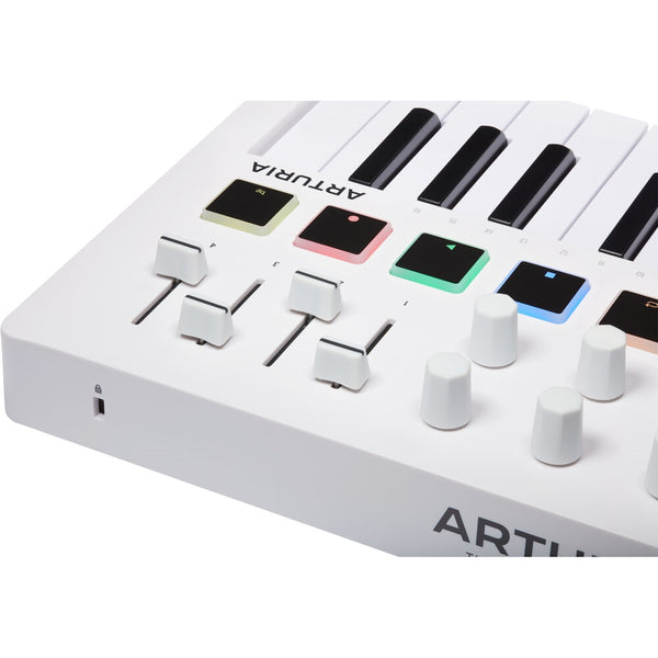 Arturia MiniLab 3 Compact MIDI Keyboard and Pad Controller | White