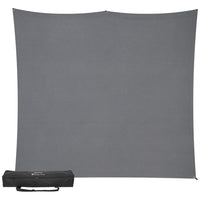 Westcott X-Drop Pro Fabric Backdrop Kit | Neutral Gray, 8 x 8'