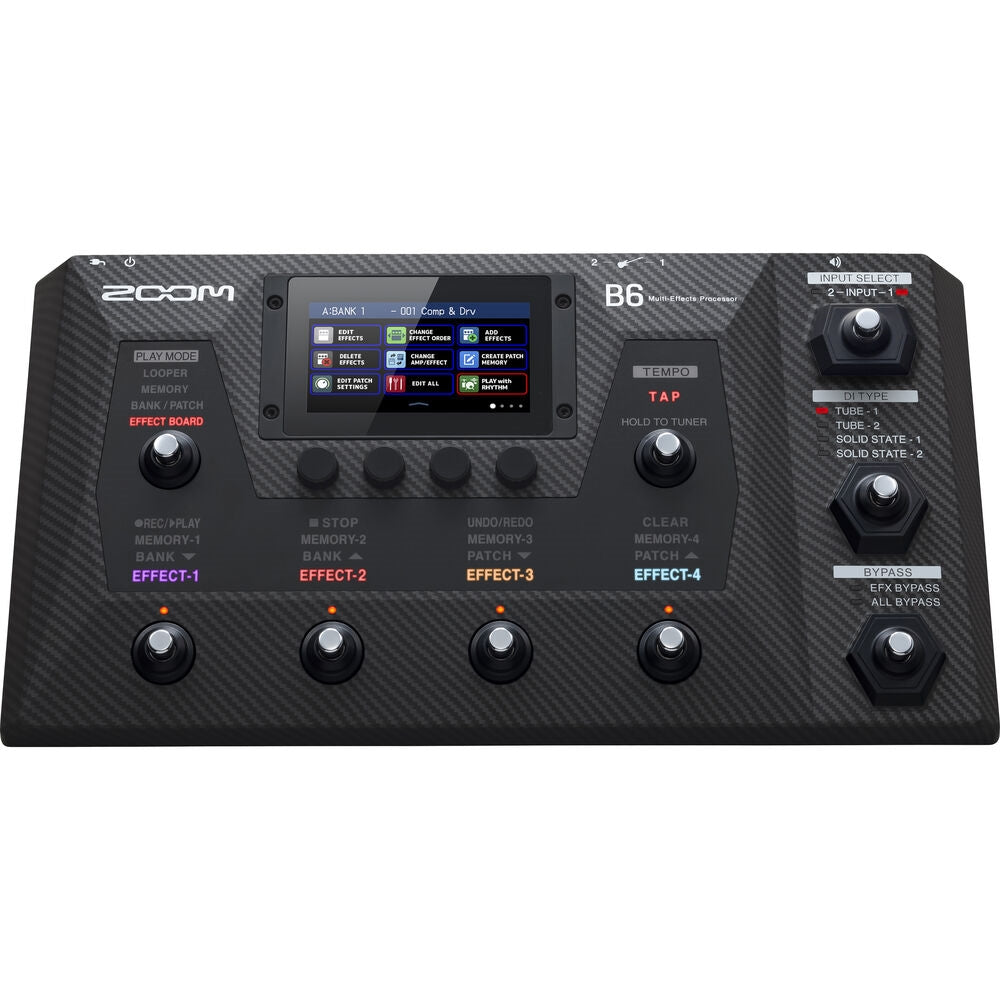 Zoom B6 Multi-Effects Processor for Electric Bass