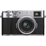 FUJIFILM X100V Digital Camera | Silver with 32GB Memory Card, Cleaning Kit, Flexible Tripod & Camera Bag Bundle