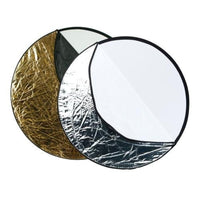 Westcott Collapsible 5-in-1 Reflector with Gold Surface | 2-pack, 40"