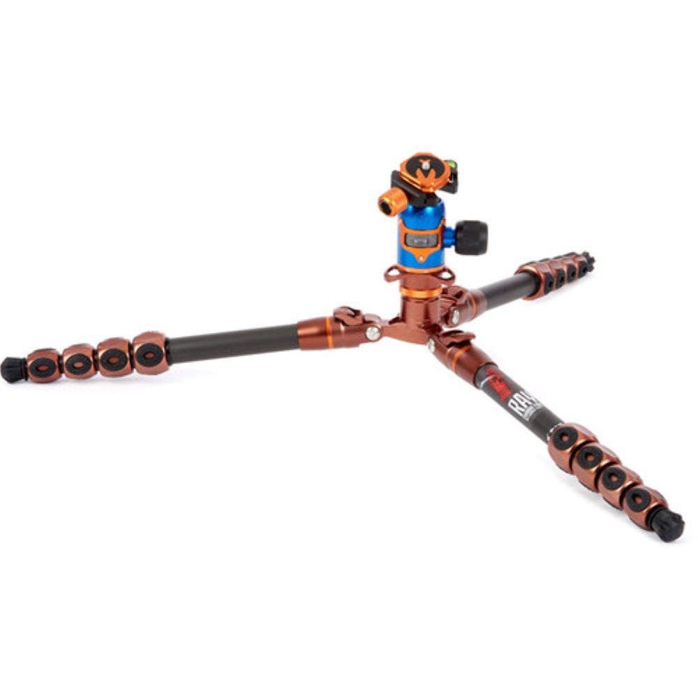 3 Legged Thing Legends Ray Carbon Fiber Tripod with AirHed Vu Ball Head Set | Bronze / Blue