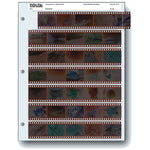 Print File 35mm Size Archival Storage Pages for Negatives | 7-Strips of 5-Frames - 25 Pack