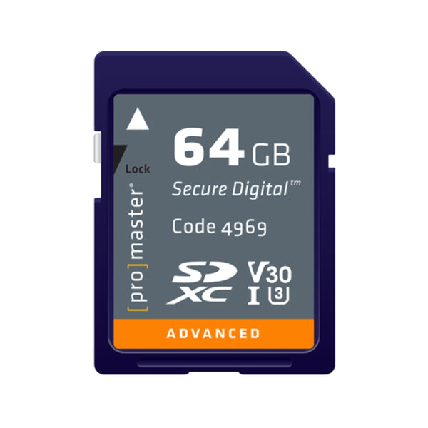 Promaster SDXC 64GB Advanced Memory Card