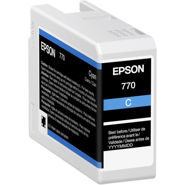 Epson 770 UltraChrome PRO10 Cyan Ink Cartridge | 25mL