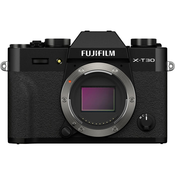 FUJIFILM X-T30 II Mirrorless Digital Camera | Body Only, Black + Cleaning Kit + Memory Card and Case + Screen Protectors + Camera Case + Memory Card Reader + Lens Cap Keeper + Spare Battery and Charger Bundle