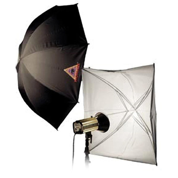 Photoflex Umbrella with Adjustable Ribs | White with Black Backing, 30"
