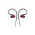 FiiO F9 Dynamic Hybrid Earphone w/Detachable Cables | Red