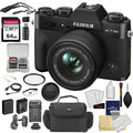 FUJIFILM X-T30 II Mirrorless Digital Camera | 15-45mm Lens | Black + 52mm Filter + Cleaning Kit + Memory Card and Case + Screen Protectors + Camera Case + Memory Card Reader + Lens Cap Keeper + Spare Battery and Charger Bundle