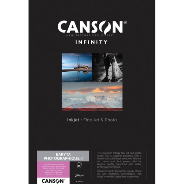 Canson Infinity Baryta Photographique II | 17 x 22", 25 Sheets