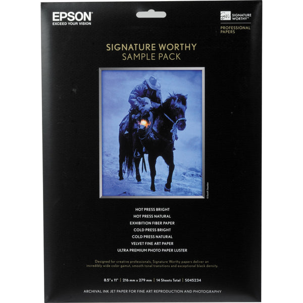 Epson Signature Worthy Paper Sample Pack | 8.5 x 11"