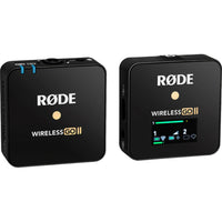 Rode Wireless GO II Single Compact Digital Wireless Microphone System/Recorder | 2.4 GHz, Black