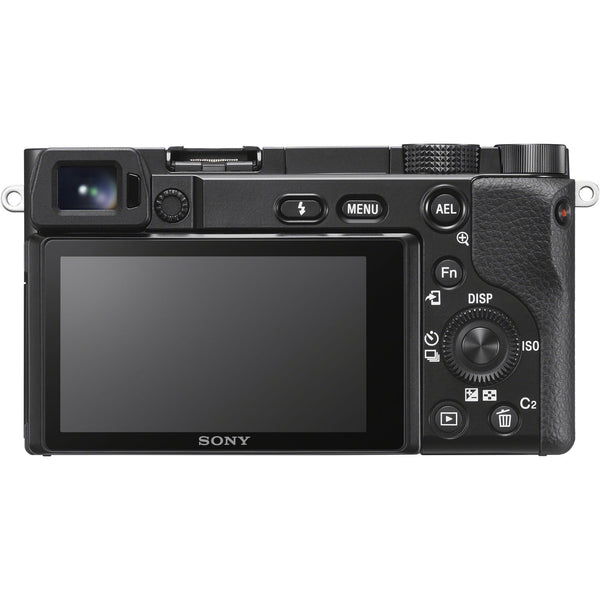 Sony Alpha a6100 Mirrorless Digital Camera with 16-50mm Lens and 55-210mm Lenses + 32 GB Card + 50 Inch Tripod + Cleaning Kit + Gadget Bag