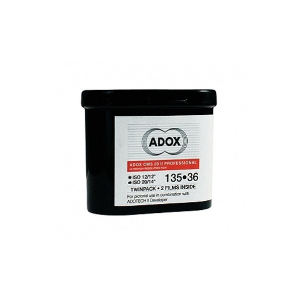 Adox CMS 20 II Professional Black and White Negative Film | 35mm Roll Film, 36 Exposures, 2 Pack