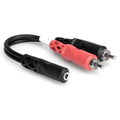 Hosa Technology Stereo Mini (3.5mm) Female to 2 RCA Male Y-Cable (6")