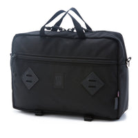 Topo Designs Mountain Briefcase | Ballistic Black/Black Leather