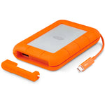 LaCie Rugged 1TB SSD Portable Hard Drive with Integrated Thunderbolt Cable & USB 3.0 Port