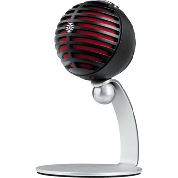 Shure MOTIV MV5 Cardioid USB/Lightning Microphone for Computers and iOS Devices | New Packaging, Black/Red Foam