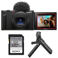 Sony ZV-1 II Digital Camera | Black Bundled with Sony Vlogger Accessory Kit (2 Items)