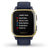 Garmin Venu Sq Music Edition GPS Smartwatch | Light Gold Bezel, Navy Case, Silicone Band
