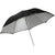 Westcott White Satin Collapsible Umbrella w/ Removable Black Cover | 43"