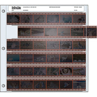 Print File 35mm Size Archival Storage Pages for Negatives | 6-Strips of 6-Frames - 100 Pack