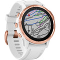 Garmin fenix 6S Multisport GPS Smartwatch | 42mm, Pro, Rose Gold-Tone / White Band