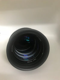 Used Contax Zeiss Plannar 85mm f/1.4 Lens for Canon EF Mount - Cine Modified - Declick - Used Very Good